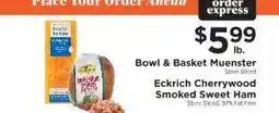 ShopRite Eckrich Cherrywood Smoked Sweet Ham offer