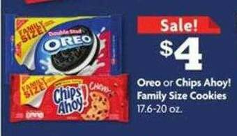 Family Dollar Oreo Or Chips Ahoy Family Size Cookies offer