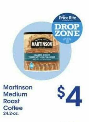 Price Rite Martinson Medium Roast Coffee offer