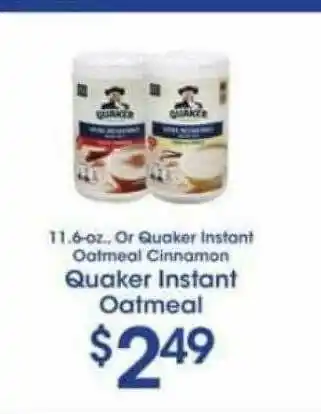 Price Rite Quaker Instant Oatmeal offer