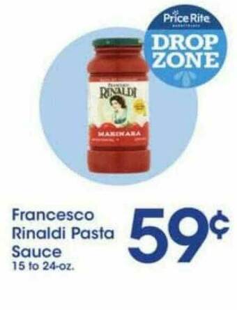 Price Rite Francesco Rinaldi Pasta Sauce offer