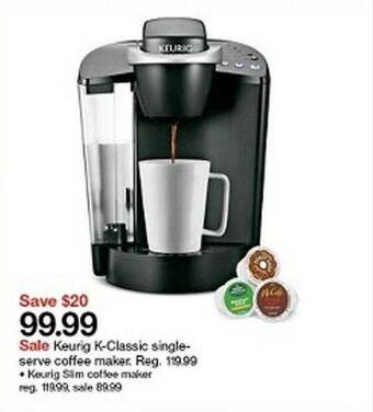 Target Keurig K-classic Single-serve Coffee Maker offer