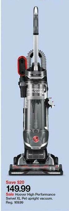 Target Hoover High Performance Swivel Xl Pet Upright Vacuum offer