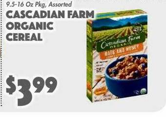 The Food Emporium Cascadian Farm Organic Cereal offer