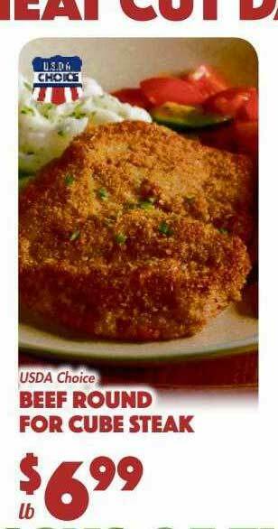 The Food Emporium Beef Round For Cube Steak offer
