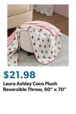 Sam's Club Laura Ashley Coco Plush Reversible Throw, 60 x 70 offer