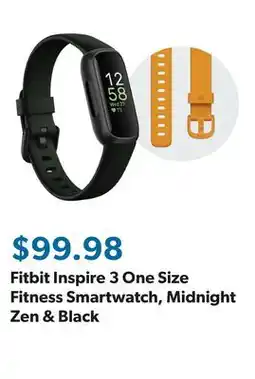 Sam's Club Fitbit Inspire 3 One Size Fitness Smartwatch, Midnight Zen & Black offer