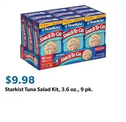 Sam's Club Starkist Tuna Salad Kit, 3.6 oz., 9 pk offer