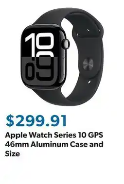 Sam's Club Apple Watch Series 10 GPS 46mm Aluminum Case and Size offer