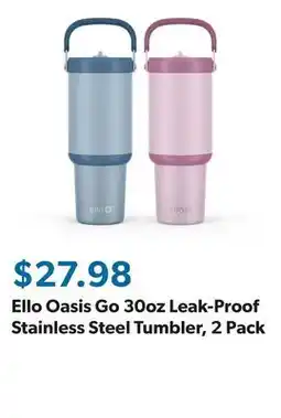 Sam's Club Ello Oasis Go 30oz Leak-Proof Stainless Steel Tumbler offer