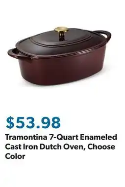 Sam's Club Tramontina 7-Quart Enameled Cast Iron Dutch Oven, Choose Color offer