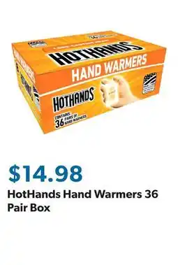 Sam's Club HotHands Hand Warmers 36 Pair Box offer