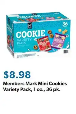 Sam's Club Members Mark Mini Cookies Variety Pack, 1 oz., 36 pk offer