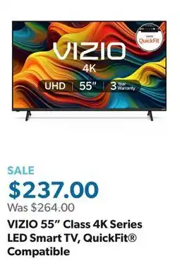 Sam's Club VIZIO 55 Class 4K Series LED Smart TV, QuickFit Compatible offer