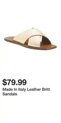 TJ Maxx Made In Italy Leather Britt Sandals offer