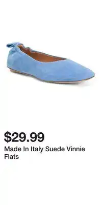 TJ Maxx Made In Italy Suede Vinnie Flats offer