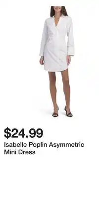 TJ Maxx Isabelle Poplin Asymmetric Mini Dress offer