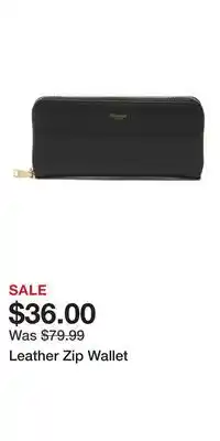 TJ Maxx Leather Zip Wallet offer