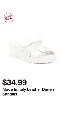 TJ Maxx Made In Italy Leather Darien Sandals offer