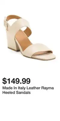 TJ Maxx Made In Italy Leather Rayma Heeled Sandals offer