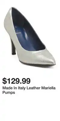 TJ Maxx Made In Italy Leather Mariella Pumps offer