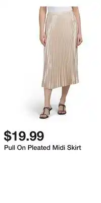 TJ Maxx Pull On Pleated Midi Skirt offer