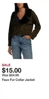 TJ Maxx Faux Fur Collar Jacket offer