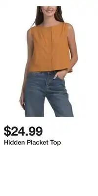 TJ Maxx Hidden Placket Top offer