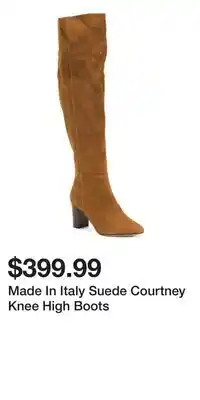 TJ Maxx Made In Italy Suede Courtney Knee High Boots offer