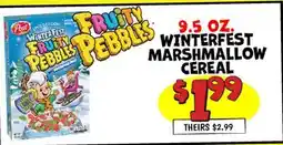 Ollie's 9.5 OZ. WINTERFEST MARSHMALLOW CEREAL offer