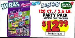 Ollie's NeRdS SweeTARTS LaffyTaffy BLACK FOREST 120 ст. / 2.5 LB. PARTY PACK offer