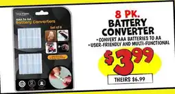 Ollie's 8 PK. AAA to AA Battery Converters offer
