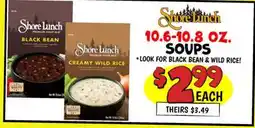 Ollie's SHORE LUNCH 10.6-10.8 OZ. SOUPS offer