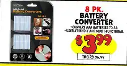 Ollie's 8 PK. BATTERY CONVERTER offer
