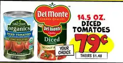 Ollie's 14.5 OZ. DICED TOMATOES offer