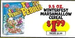 Ollie's WINTERFEST MARSHMALLOW CEREAL offer