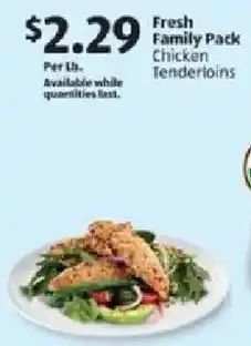 Aldi Fresh Family Pack Chicken Tenderloins offer