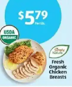 Aldi Fresh Organic Chicken Breasts offer