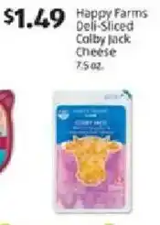 Aldi Happy Farms Deli-Sliced Colby Jack Cheese offer