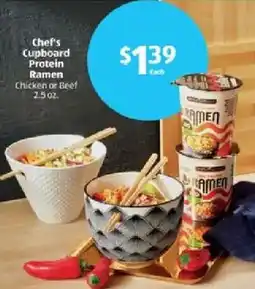 Aldi Chef's Cupboard Protein Ramen offer