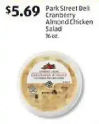 Aldi Park Street Deli Cranberry Almond Chicken Salad offer