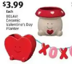 Aldi Belavi ceramic valentine's day planter offer