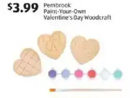 Aldi Pembrook Paint-Your-Own Valentine's Day Woodcraft offer