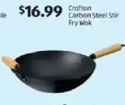 Aldi Crafton Carbon Steel Stir Fry Wok offer