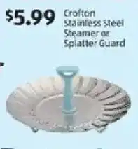 Aldi Crafton Stainless Steel Steamer or Splatter Guard offer