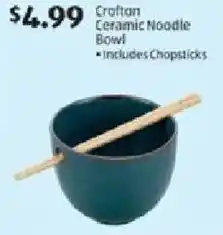 Aldi Croftan Ceramic Noodle Bowl offer