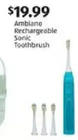 Aldi Ambiano Rechargeable Sonic Toothbrush offer