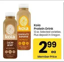 Albertsons Koia protein drink offer