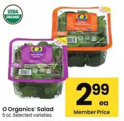 Albertsons O Organics' Salad offer
