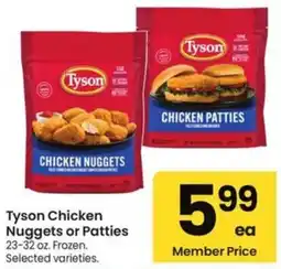 Albertsons Tyson Chicken Nuggets or Patties offer